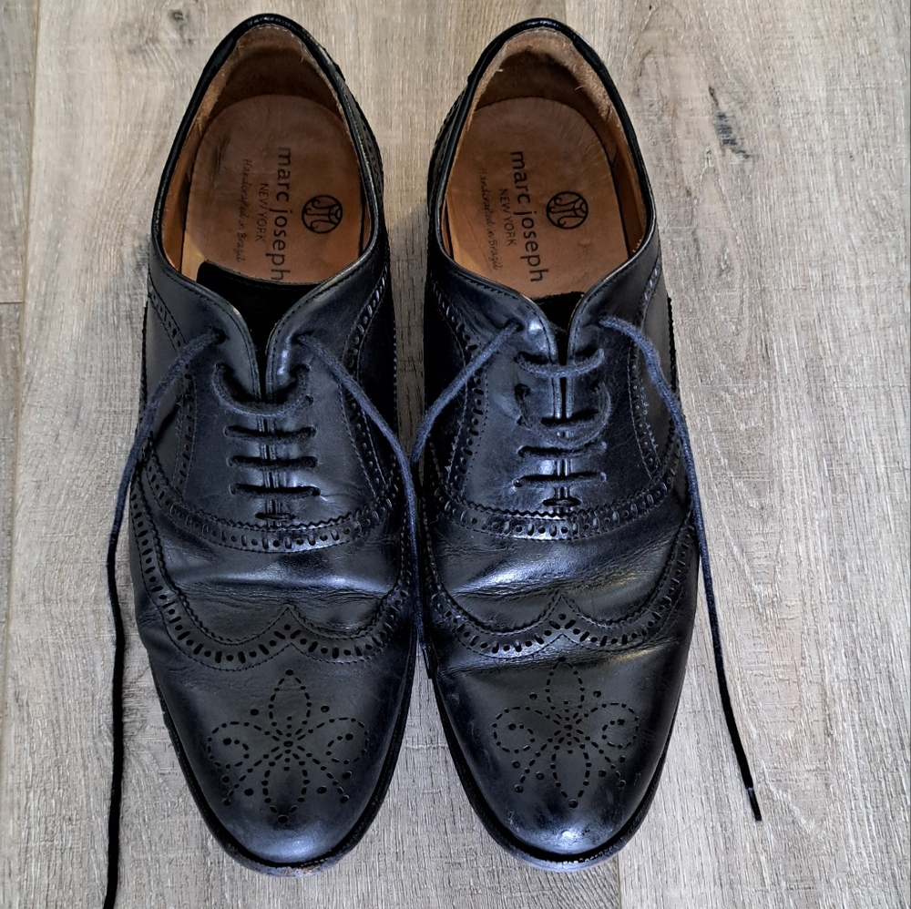 MARC JOSEPH Black Dress Shoes